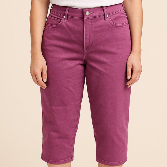 Womens Capri Jeans Gloria Vanderbilt Denim Amanda Size 10 - Picture 1 of 11